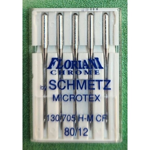 Floriani Chrome By Schmetz 5 Microtex Needles Size 80/12 Sewing & Quilting Suppl - Picture 2 of 5